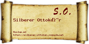 Silberer Ottokár névjegykártya